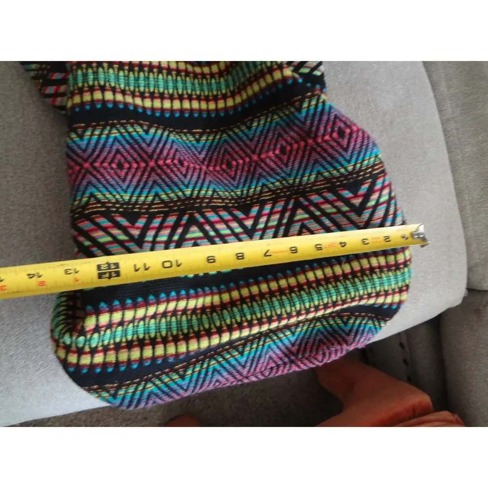 LARGE Southwest Kilim Bucket Backpack Navajo Boho Carpet Tribal Drawstring Aztec